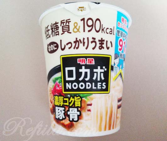 明星ロカボヌードル濃厚コク旨豚骨1